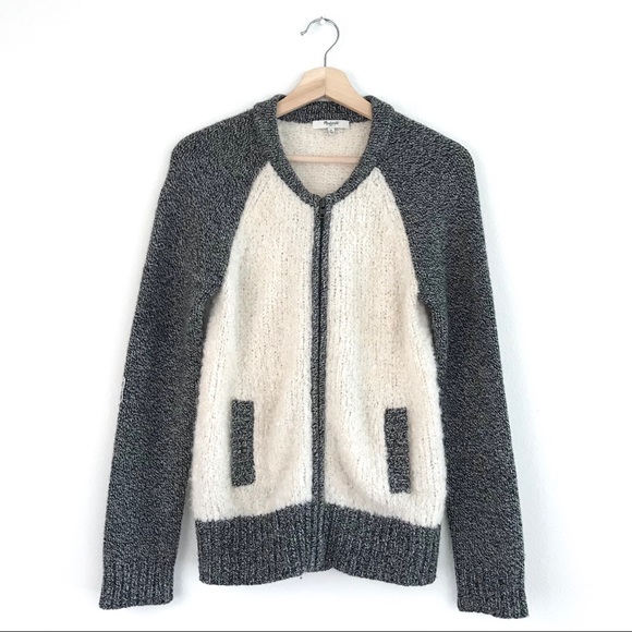 Madewell Sweaters - MADEWELL alpaca blend zip up cardigan